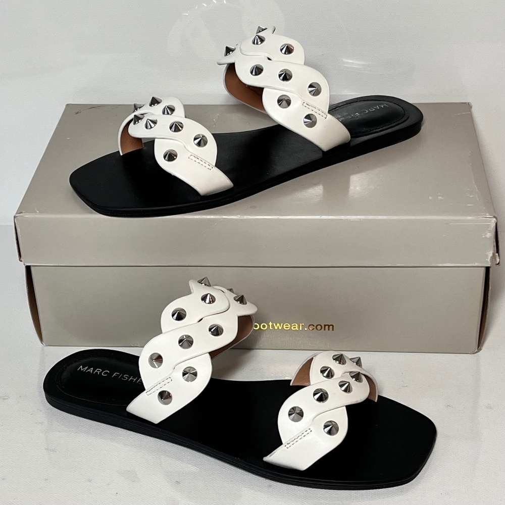 Marc Fisher Bodil Studded Slide Sandals
